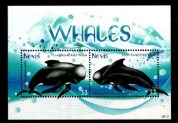 Nevis Block 284 Mit 2358-2359 Postfrisch Block Tiere #GJ972 - St.Kitts And Nevis ( 1983-...)