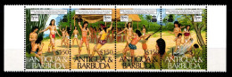 Antigua + Barbuda 1207-1210 Postfrisch Viererstreifen Geschichte #GN051 - Antigua And Barbuda (1981-...)