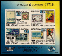 Uruguay Block 60B Postfrisch Luftfahrt #GO700 - Uruguay