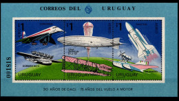 Uruguay Block 38 Postfrisch Luftfahrt #GO677 - Uruguay