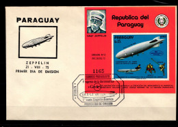 Paraguay Block 246 Gestempelt Auf Brief Luftfahrt #GO686 - Paraguay