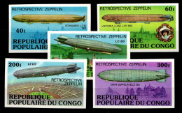 Kongo 577B-581B Postfrisch Luftfahrt #GO668 - Sonstige & Ohne Zuordnung