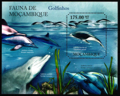 Mosambik Block 455 Mit 4597 Postfrisch Tiere Wale #GW468 - Mozambique