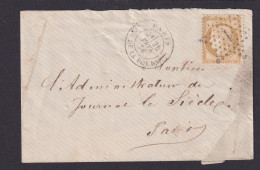Frankreich Brief EF 15 C. Paris - Brieven En Documenten