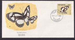 Tanzania Tansania Ostafrika Fauna Gleiter Segler Schmetterling Schöner Künstler Brief - Tanzania (1964-...)