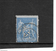 FRANCE 1876 SAGE Yvert 78  Oblitéré  Piquage Décalé - 1876-1898 Sage (Type II)