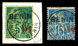 O N°14/15, Les 2 Exemplaires TTB (signés Calves/certificat)  Qualité: Oblitéré  Cote: 500 Euros - Used Stamps