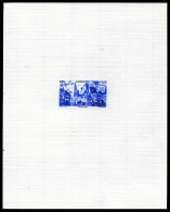 (*) N°31/37, Série Tchad Au Rhin En 7 épreuves D'Artiste En Bleu Outremer Sur Papier Filigrané (17x 21,5 Cm), Tirage 30  - Poste Aérienne