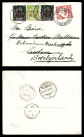 O AFFRANCHISSEMENT MIXTE: 5c Vert-jaune + 10c Noir Sur Lilas (2ex) Oblitération Bilingue Du 25 Oct 1901 Et Timbre Allema - Storia Postale