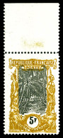 ** N°41a, 5f Moutarde Et Noir, Haut De Feuille, Fraîcheur Postale. SUP. R. (signé Calves/certificat)  Qualité: **  Cote: - Unused Stamps