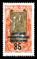 ** N°92a, 85 Sur 1f : Double Surcharge. TTB (certificat)  Qualité: **  Cote: 375 Euros - Unused Stamps