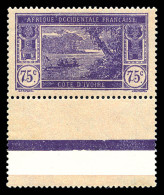 ** N°59a, Sans Surcharge, Bord De Feuille. SUP (certificat)  Qualité: **  Cote: 375 Euros - Unused Stamps