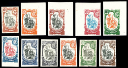 (*) Guerriers, Ensemble De 11 Essais De Couleurs, TTB (certificat)  Qualité: (*) - Unused Stamps