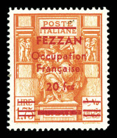 ** N°9, 20f Sur 1 L.75 Orange, Très Bon Centrage. SUPERBE. R.R. (signé/certificats)  Qualité: **  Cote: 10000 Euros - Unused Stamps