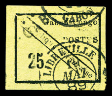 O N°15, 25c Noir Sur Vert De 1889, Grandes Marges, SUP (signé Calves/certificat)  Qualité: Oblitéré  Cote: 1350 Euros - Used Stamps