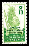 ** N°92a, 10c Vert-jaune Et Vert: Double Surcharge Noire Et Bleue. SUP (signé Calves/certificat)  Qualité: **  Cote: 415 - Ongebruikt