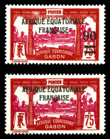 * N°110a ** Et 110b, Les 2 Variétés SUP (certificat)  Qualité: *  Cote: 480 Euros - Unused Stamps