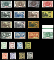 * N°33/47, Série Palmiers Complète + Taxe 8 à 15. TTB  Qualité: *  Cote: 432 Euros - Unused Stamps