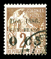 O N°2, 0.05 Sur 2c De 1881. SUP (signé Margues/certificat)  Qualité: Oblitéré  Cote: 550 Euros - Used Stamps