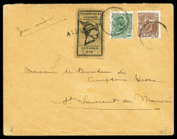 O N°6A, T.A.G, 75c Noir Sur Gris (grandes Marges) Sur Lettre De Cayenne Pour St Laurent Du Maroni. R.R. SUPERBE (signé C - Usados