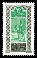 ** N°27a, 25c Noir Et Vert, Variété Sans Surcharge, SUP (certificat)  Qualité: **  Cote: 330 Euros - Unused Stamps