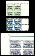 ** N°90/95, Série Orphelins De 1919 En Blocs De Quatre Cdf (gomme Coloniale). SUP. R. (certificat)  Qualité: **  Cote: 1 - Unused Stamps