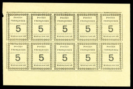 (*) N°8a, 5c Noir Sur Vert En Feuillet Complet De 10 Timbres, TTB (signé Calves/certificat)  Qualité: (*)  Cote: 3400 Eu - Nuovi