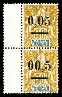 ** N°52d, 00.5 Sur 30c: Vigule Mal Placée Tenant à Normale. TTB  Qualité: **  Cote: 272 Euros - Unused Stamps