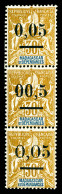 ** N°57 Et 52d Et 52 Se Tenant Verticalement En Bande De 3. TTB (certificat)  Qualité: **  Cote: 700 Euros - Unused Stamps