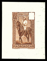 ** N°184, Galliéni, épreuve Sans Valeur Dans Le Poinçon En Brun Sur Papier Gommé (légères Froissures). TB  Qualité: ** - Unused Stamps