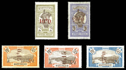 * Surcharge Renversée. Nos 105c, 106a**, 107a, 108a**, 110a. TB (certificat)  Qualité: *  Cote: 635 Euros - Unused Stamps