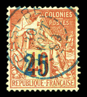 O N°6B, 25 Sur 40c Rouge-orange, Très Bon Centrage. SUP. R. (signé Margues/certificat)  Qualité: Oblitéré  Cote: 1000 Eu - Used Stamps
