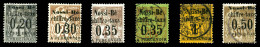 O Taxe N°1/6, Série Complète (N°1 Sg Et 4 Neuf*), Les 6 Valeurs SUP (signés Brun/certificat)  Qualité: Oblitéré  Cote: 2 - Used Stamps