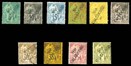* N°24/34, Série Complète Sf N°32 (N°26 Sg , 25 Et 30 Obl), Les 10 Valeurs TB (certificat)  Qualité: *  Cote: 1825 Euros - Unused Stamps