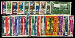 * N°195/229, Série Complète, Les 35 Valeurs TB (certificat)  Qualité: *  Cote: 870 Euros - Unused Stamps