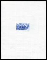 (*) N°54/60, Série Tchad Au Rhin: Ensemble De 7 épreuves D'Artiste En Bleu Outremer Sur Papier Filigrané (17x 21,5 Cm),  - Unused Stamps