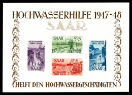 ** N°1, Bloc Inondation De Janvier 1947. TTB (certificat)  Qualité: **  Cote: 900 Euros - Unused Stamps