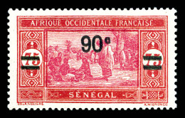 ** N°96a, 90c Sur 75c: Double Surcharge. SUP (signé Brun)  Qualité: **  Cote: 275 Euros - Unused Stamps