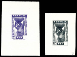 (*) N°148, Sénégalaise: 2 épreuves Sans Faciale: Noire Et Violet. TB  Qualité: (*) - Unused Stamps