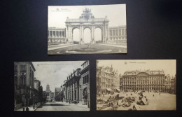 België - Belgique - Brussel  CPA - Rue De La Regence - Palais Beaux Arts - Arcade Cinquantenaire - Grand Place  - Used - Bauwerke, Gebäude