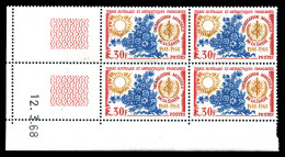 ** N°26/27, Les 2 Valeurs En Blocs De 4 Cdf Datés. TTB  Qualité: ** - Unused Stamps