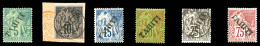 * N°10 (*), 11 Obl, 12, 13, 15 Obl Et 17, Les 6 Valeurs TB  Qualité: *  Cote: 660 Euros - Unused Stamps