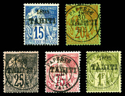 O N°24, 25, 27, 29 Et 30, Les 5 Valeurs TB  Qualité: Oblitéré  Cote: 430 Euros - Used Stamps