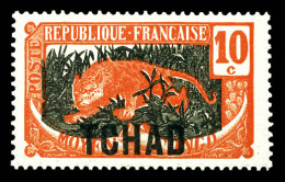 ** N°37a, 10c Orange Et Gris, Variété Sans Surcharge AEF, Très Frais, SUP (signé Brun/certificat)  Qualité: **  Cote: 41 - Unused Stamps
