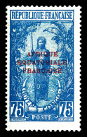 * N°42a, 75c Outremer Et Bleu Pâle: Sans Surcharge TCHAD. TB  Qualité: *  Cote: 375 Euros - Unused Stamps