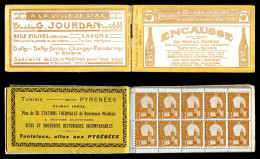 ** Carnets N°34+70-C1, Série 3-A, ENCAUSSE Et JOURDAN, (annonceurs 2e Et 3e De Couv: Publicité Et Adriatic Lampo). SUP.  - Unused Stamps