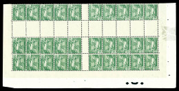 ** Carnets N°76-C1, Type Dougga, 10c Vert, Bloc De 30 Timbres Provenant D'une Feuille Ayant Servi à La Fabrication De Ca - Nuovi