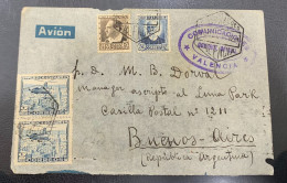 AÑO 1936. VALENCIA/ BUENOS AIRES - Covers & Documents