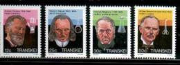 TRANSKEI, 1985,  MNH Stamp(s), Heroes Of Medicine,   Nr(s) 176-179 - Transkei