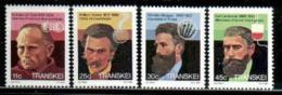 TRANSKEI, 1984,  MNH Stamp(s), Heroes Of Medicine,   Nr(s) 159-162 - Transkei